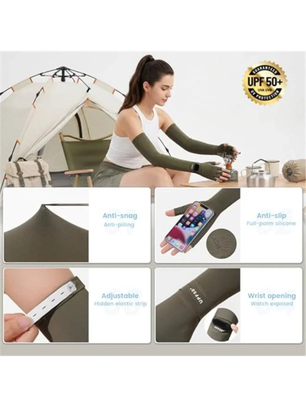 Women's Sun Gloves UV Protection Breathable Touchscreen UPF SPF Sun Protection